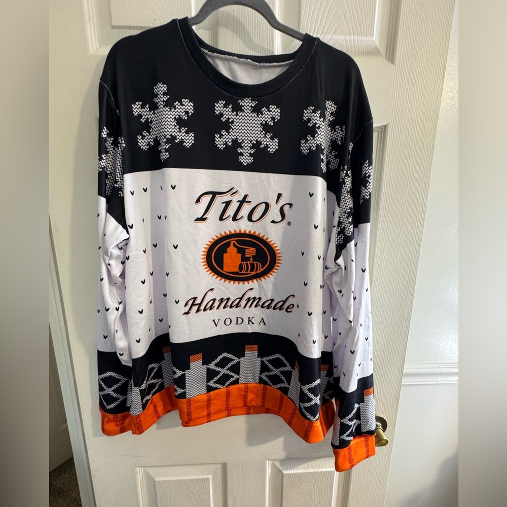Tito’s ugly sweater. Size 2xl.
